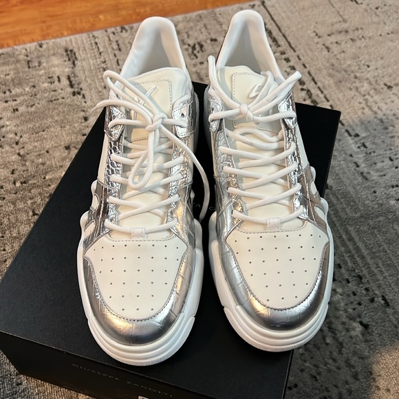 Giuseppe Zanotti Men Talon Metallic Sneakefs - Picture 9 of 14